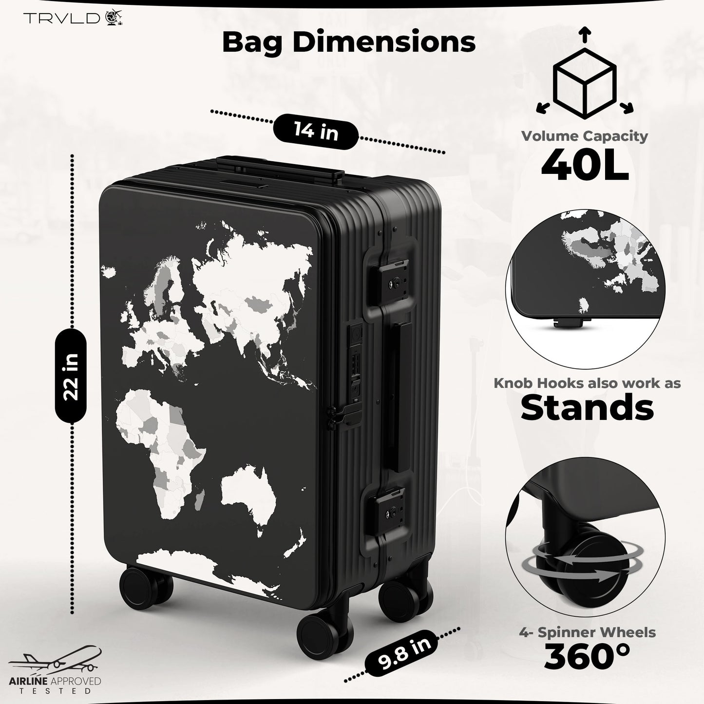 The Aluminum Frame All-In-One Carry On