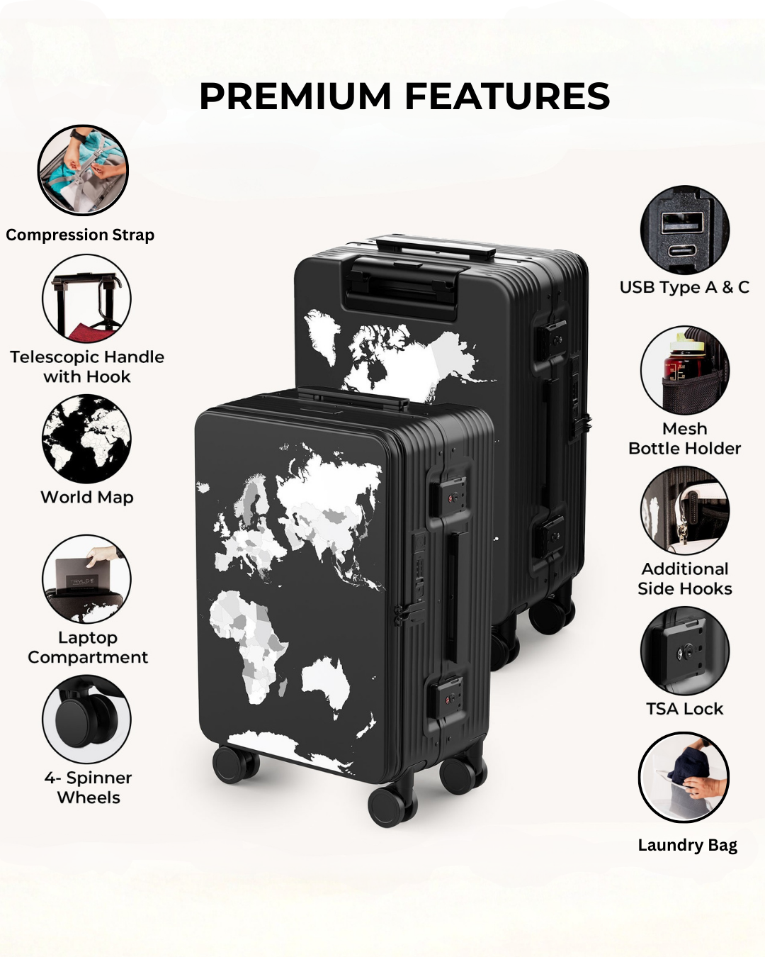 The Aluminum Frame All-In-One Carry On